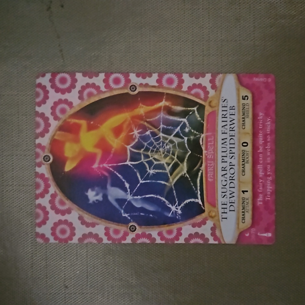 The Sugar Plum Fairies Dewdrop Spiderweb Sorcerer's of The Magic Kingdom Card